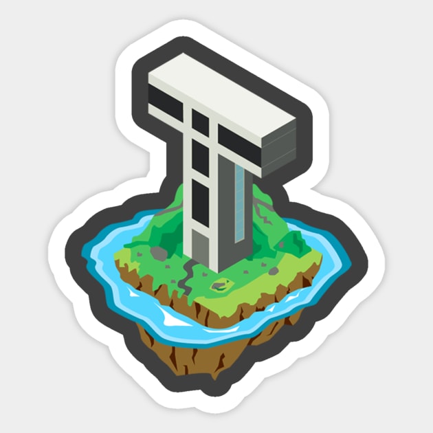 Titans Tower Sticker by doodsai